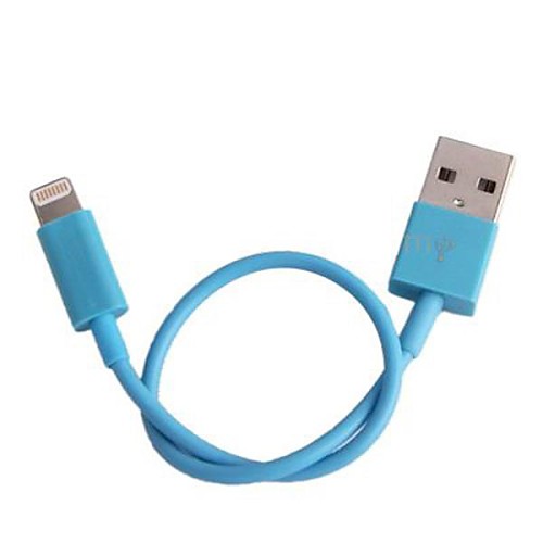 8-Pin to USB Sync Data Charging Adapter Cable for iPhone 5/5S iPad mini iPod iTouch 5(22cm ,Assorted Colors)