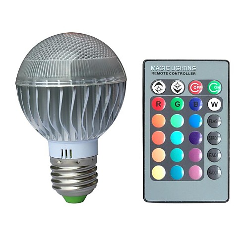 jiawen E27 3W RGB 16 цветов кристалл светодиодные лампы с пульта ДУ (AC 100-220V)