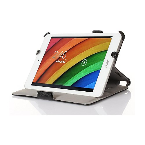 Heat Setting Hard Back Leather Stand Case for Acer Iconia A1 A1-830 7.9 inch Tablet