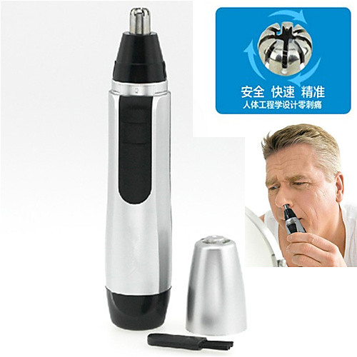 Триммер электрический для носа и ушей (питание от 1 батареи AA)