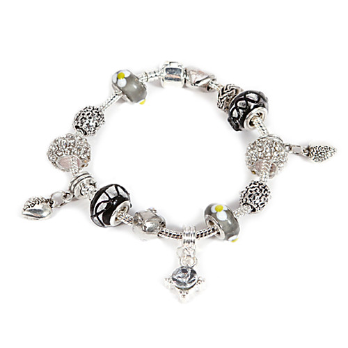 Fashion Graceful Sliver Heart Charm Bracelets