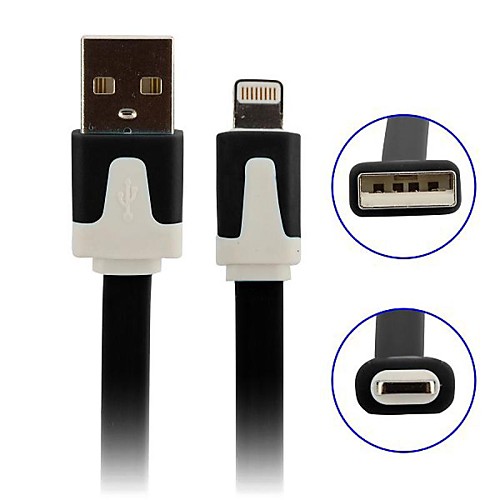 двойной цвет 8-контакты в USB-кабель для Iphone 6 iPhone 6 плюс мобильный 5 Itouch 5 нано 7 Ipad 4 Ipad мини (1м, разные цвета)