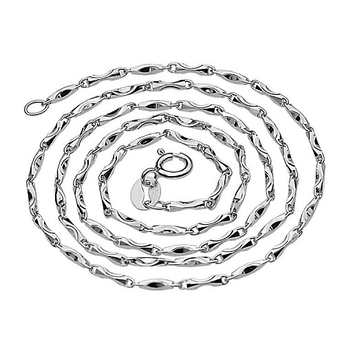 I FREEUnisex Classic S925 Sterling Silver Necklace16 Inch And 18 Inch 1 pc Sale