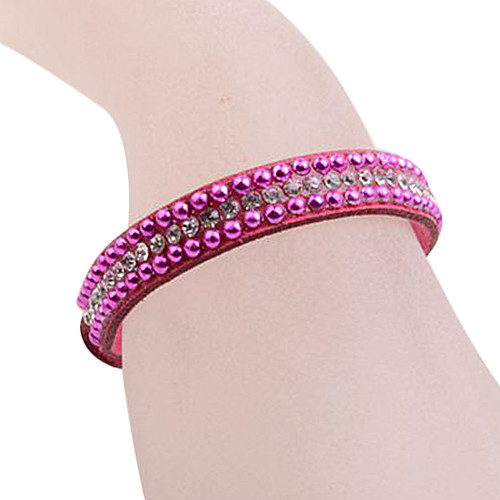 European Style Three Layer Pearl Leather Bracelet