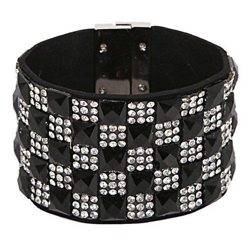 Multi-row Rhinestone Glitter Magnet Bracelets