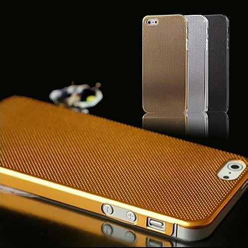 0.3MM High Precision Grid Alloy Hard Case for iPhone 5/5S (Assorted Color)