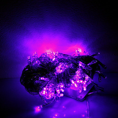 10m 100 светодиодов Рождество Хэллоуин декоративные фонари праздничные полосы света-идеальные фиолетовые огни строки (220)