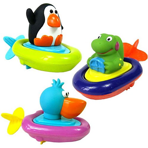 Animals Pattern Boat Paddle Baby Bathtime Water Toys (Random Color)