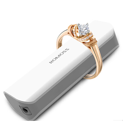 romoss 2600mAh Power Bank внешняя батарея с фонариком для Iphone 6/6 плюс / 5 / 5s