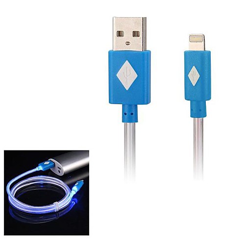 Light 8 Pin to USB Data Charging Cable for iPhone 5S iPad Air iPod iTouch and others(1M,Assorted Color)