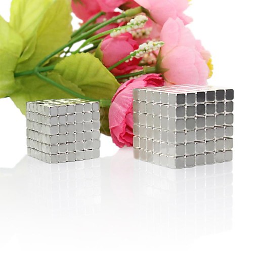 216pcs 4мм серебро buckycubes магнитных блоков кубов строительные игрушки