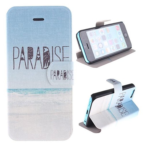 Design of Heaven PU Full Body Case with Card Slot and Stand for iPhone 5C