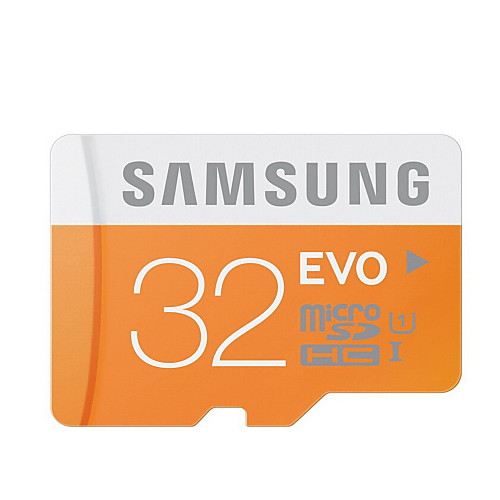 Samsung EVO MicroSDHC TF UHS-1 карта памяти на 32 Гб, класс 10, скорость до 48 Мб/с