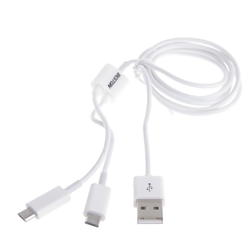 Beston 1.2m USB для 2 микро USB Data / зарядный кабель для Samsung / HTC / Nokia