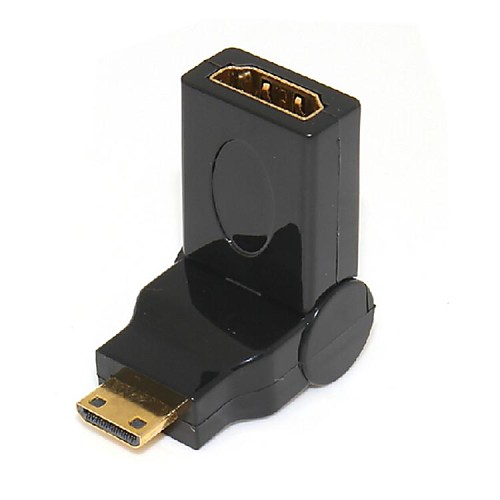 180 градусов Mini HDMI мужчина к HDMI разъем переходник адаптер конвертер бесплатную доставку