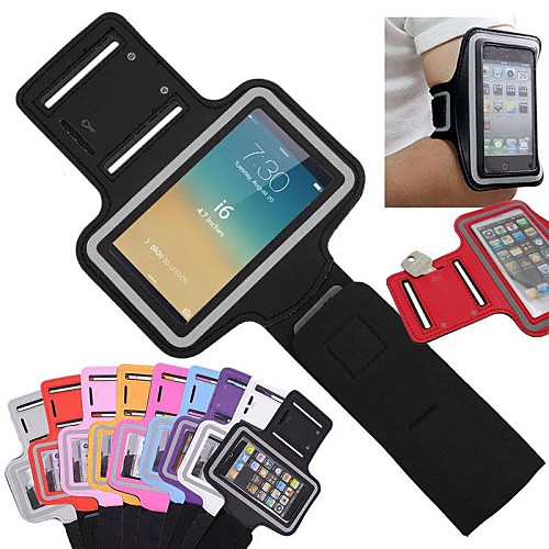 Slim PU Leather Sporty Armband with Key Holder for iPhone 6 (Assorted Colors)