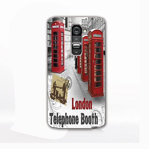 Telephone Booth Design Hard Case for LG G2