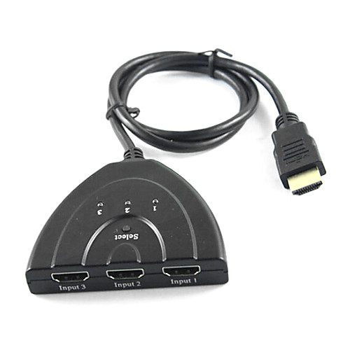 High Speed HDMI хаб 1.4 3x1 HDMI матричный переключатель (3 в 1 выход) поддерживает 3d 1080p HDCP