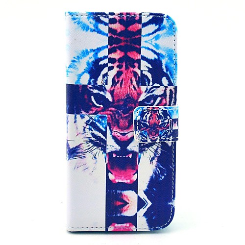 The Roared Tiger Pattern PU Leather Full Body Case for iPhone 6