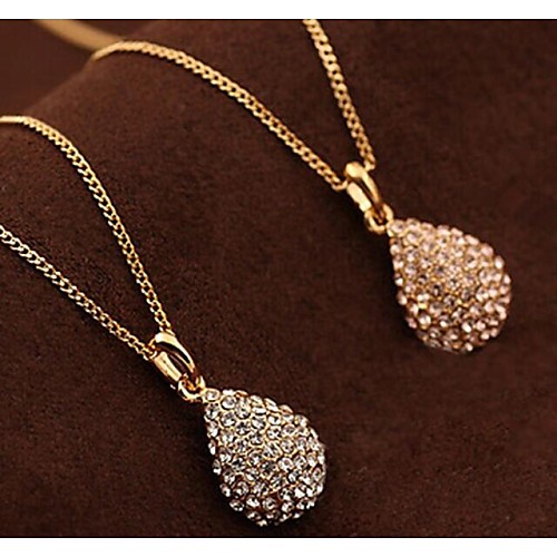 Love Is You Fashion Temperament with Drill Drops Necklace