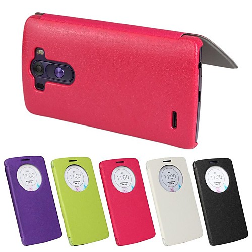 Ultrathin One Window Clamshell PU Leather Full Body Case for LG G3