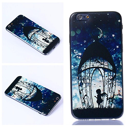 The Girl Swinging Her Wings Pattern TPU Soft Cover for iPhone 6