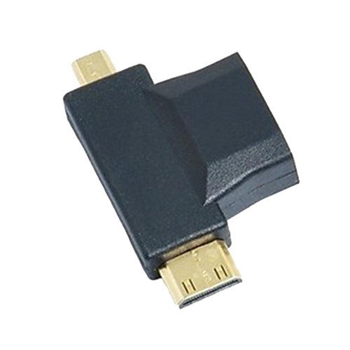 3-в-1 HDMI к микро-HDMI Mini HDMI адаптер конвертер