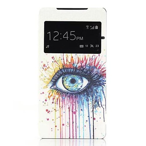 Beautiful Eye Pattern One Window Clamshell PU Leather Full Body Case for Sony Xperia Z2