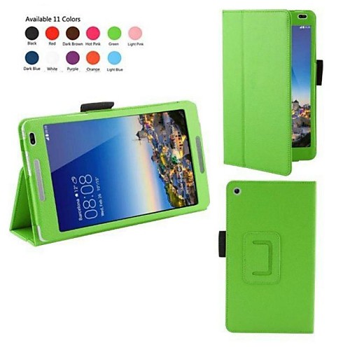 10.1 Inch Lichee Pattern PU Leather Case with Stand Holder for Huawei MediaPad M1(S8-301W) (Assorted Colors)