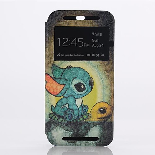 Anime Pattern Clamshell PU Leather Full Body Case for HTC One (M8)