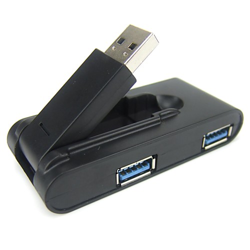 4-портовый портативный сверхтонкий с питанием от шины супер скорость USB 3.0 хаб