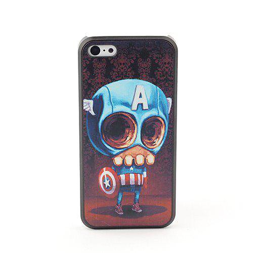 Skull Soldier Style Protective Back Case for iPhone 5C