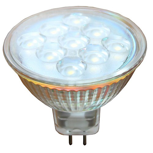 mr16 (gu5.3) 3W 9 × 2835smd 300lm 6000k холодный белый свет привели пятно света (dc8-24v)