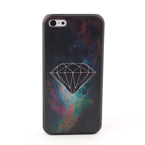 Black Diamond Style Protective Back Case for iPhone 5C