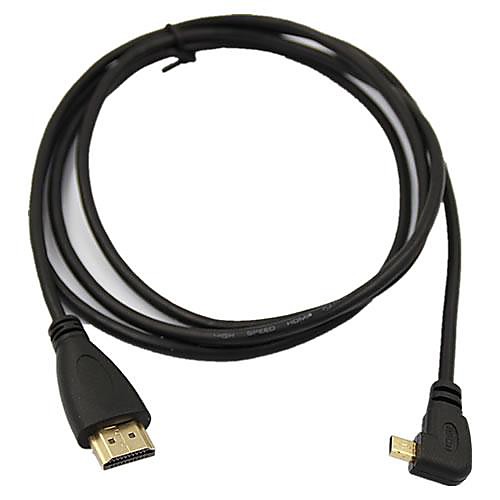 1,5 4.9ft Micro HDMI v1.4 мужчины к HDMI V1.4 между черные кабели для 3d mp4 телевизор компьютер DVD и бесплатной доставкой