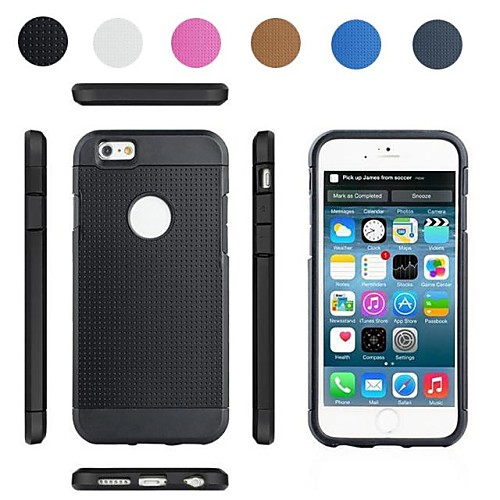 Two-in-One Protective Design PC and Silicone Cover for iPhone 6 (Assorted Colors)