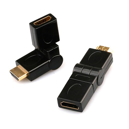 мужчина Мужчина HDMI v1.4 для HDMI Женский v1.4 HDMI адаптер поворотного типа 360 вращения