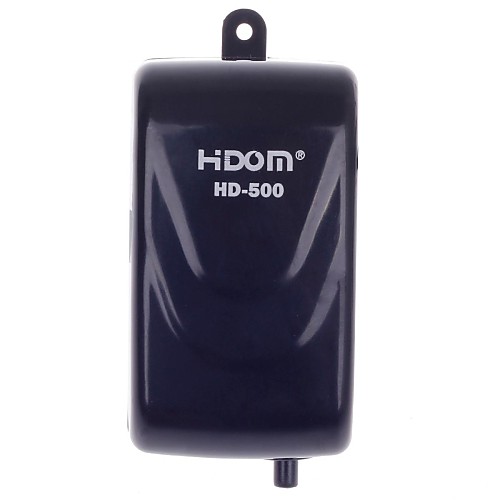 hdom HD-500 2,0 Вт черный воздушный насос для аквариума аквариума (2-плоские-контактный разъем, 250 В переменного тока)