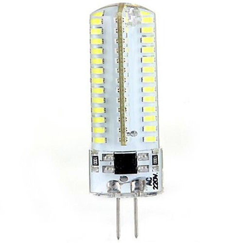 g4 5w 104x3014smd 600lm 6000-6500k холодный белый свет привел кукурузы лампочку (AC220-240V)