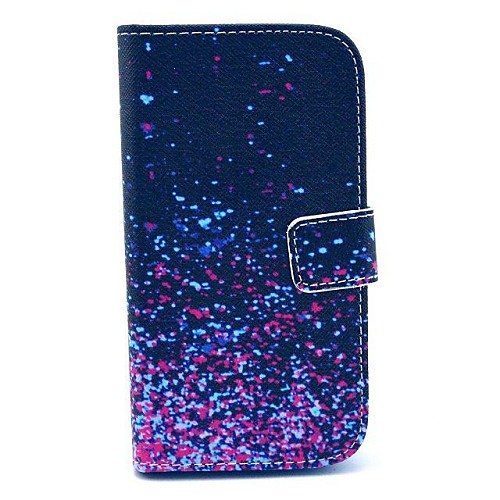 Meteor Shower Pattern PU Leather Full Body Case with Stand and Card Holder for HTC Desire 500