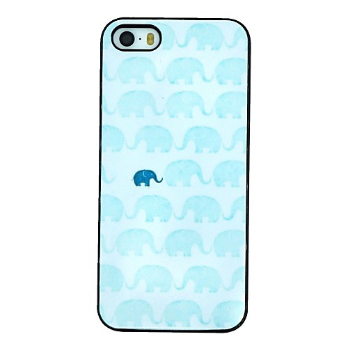 A Unique Indian Elephant Pattern PC Hard Back Cover Case for iPhone 5/5S