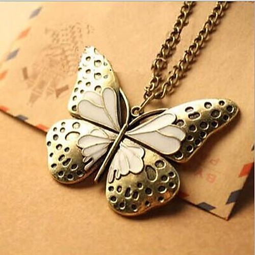 Love Is Delicate Restoring Ancient Ways You Drip Hollow Out Big Butterfly Sweater Chain