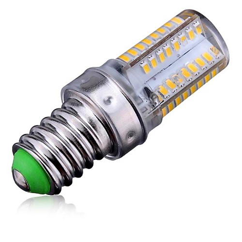 e14 4w 64x3014smd 300lm 6000-6500k холодный белый свет привел кукурузы лампочку (AC220-240V)