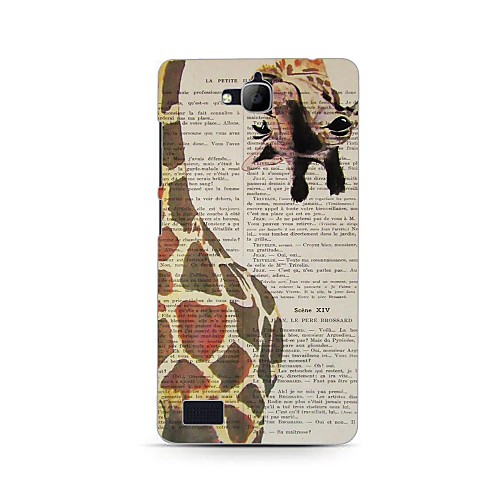 Giraffe Pattern Hard Case for HuaWei Honor 3C