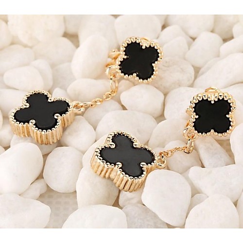 Love Is Your Fashion Exquisite Clovers Long Earrings