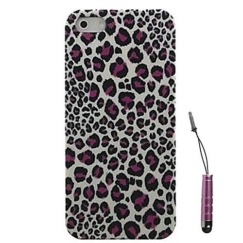 Leopard Pattern жесткий кейс&стилус для iPhone 5 / 5S