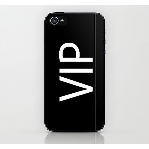 белый узор VIP жесткий футляр для iPhone 4 / 4s