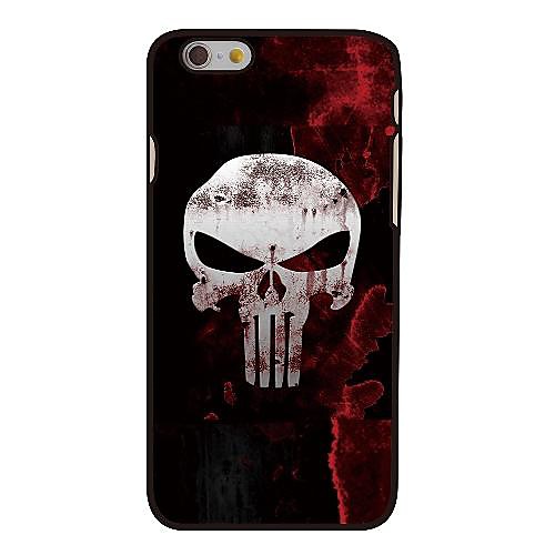 Skull Style Plastic Hard Back Cover for iPhone 6