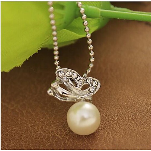 Love Is Your Sweet Lovely Temperament ShanZuan Butterfly Pearl Necklace