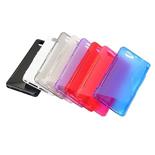 S Shape Design Soft Gel TPU Case for Sony Xperia A2 Z2 Mini(Assorted Colors)